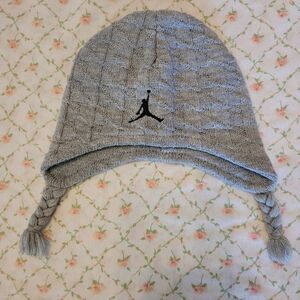 Jordan Infant Gray Knitted Winter Hat